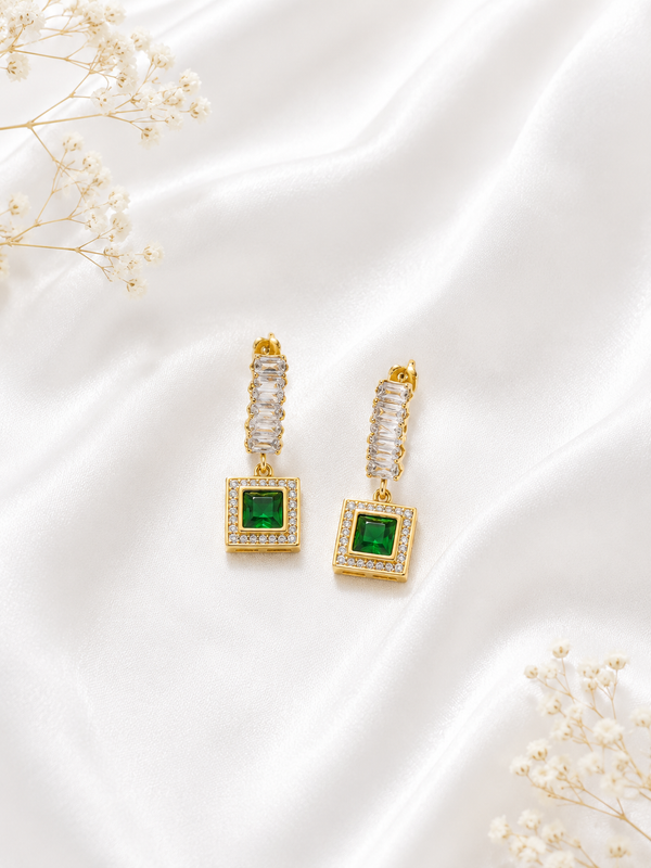 Emerald Royale Drop Earrings