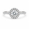 Halo Brilliance Silver Plated Ring