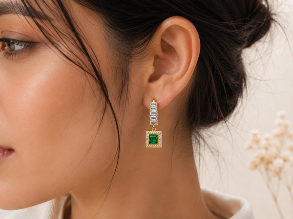 Emerald Royale Drop Earrings