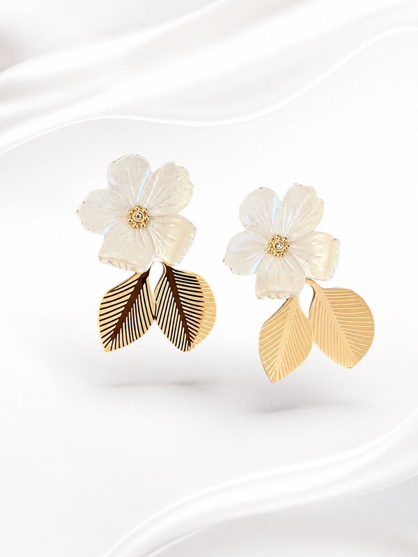 Blossom Grace Premium Drop Earrings