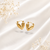 Premium Golden Heart Hoops