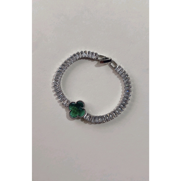 High End Quality Tennis Clover Bracelet