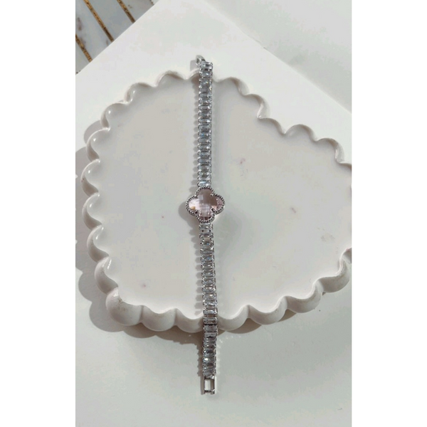 High End Quality Tennis Clover Bracelet