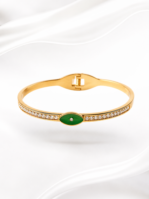 Emerald Luxe Crystal Minimal Bracelet