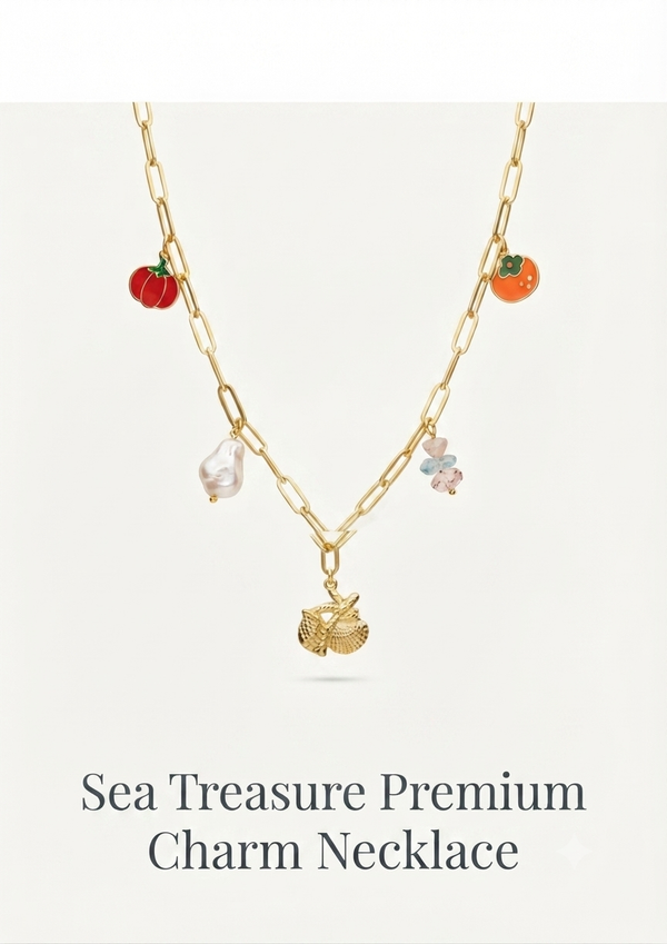 Sea Treasure Premium Charms Necklace