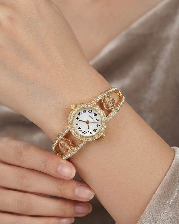 Eternal Grace Gold Plated Openable Watch Bracelet