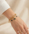 Black & Bold Lux Charm Chain Bracelet