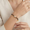 Elegant Double layered Black Bead Chain Bracelet