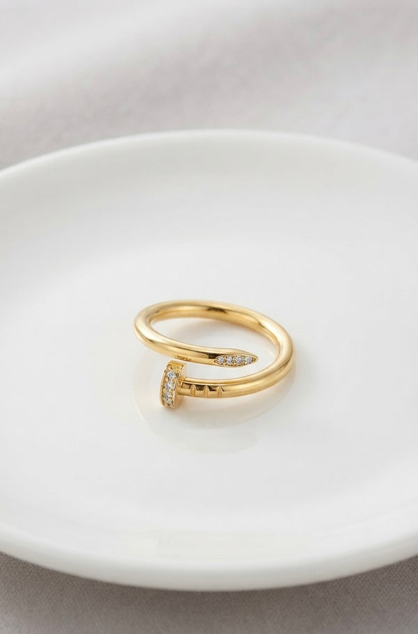Iconic Luxe Crystal Nail Ring
