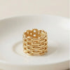 Luxe Interwoven Gold Statement Ring