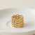 Luxe Interwoven Gold Statement Ring