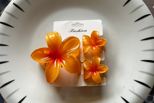 Flower Hair Clip – 3 in 1 Combo