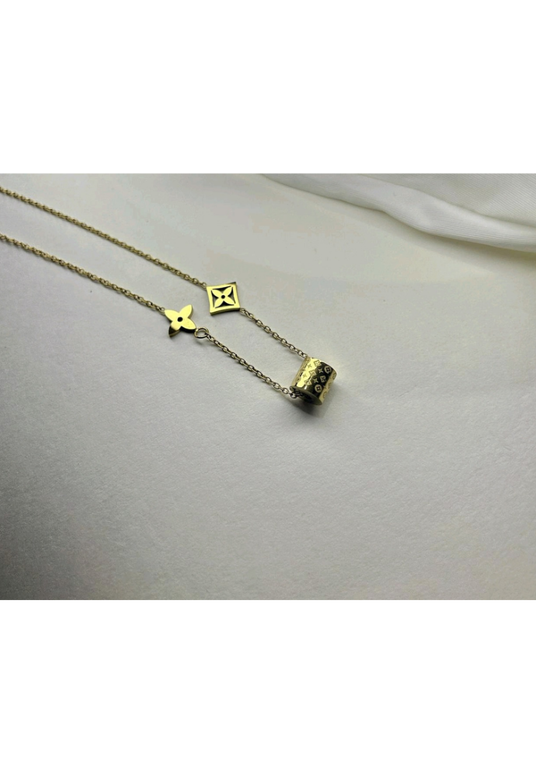 Luxe Heritage Monogram Charm Necklace