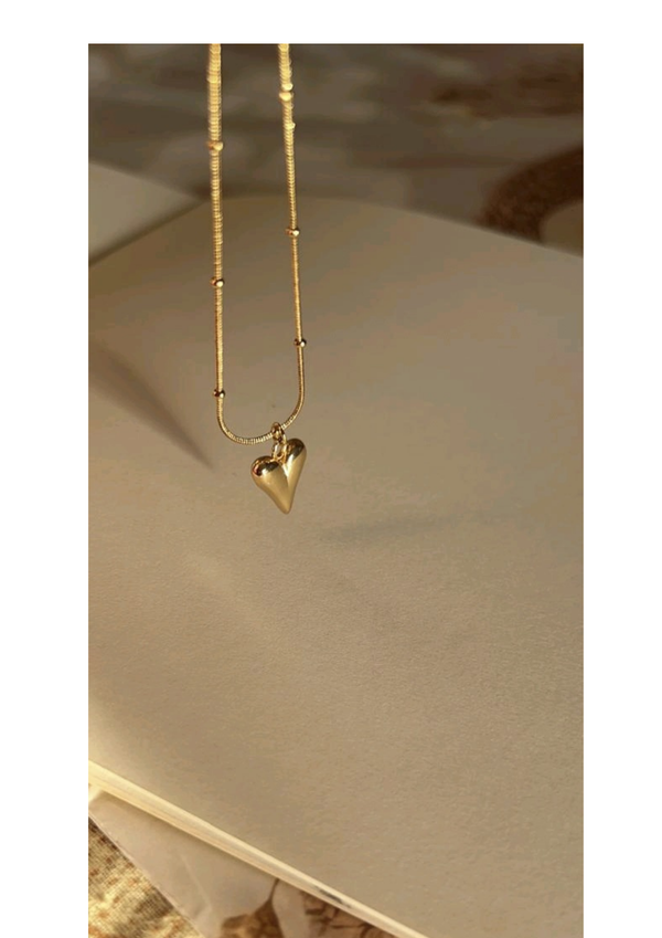 Royal Glided Heart 18k Gold Plated Most Trending Necklace