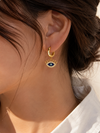 VIVA Royal Evil Eye Crown Hoops
