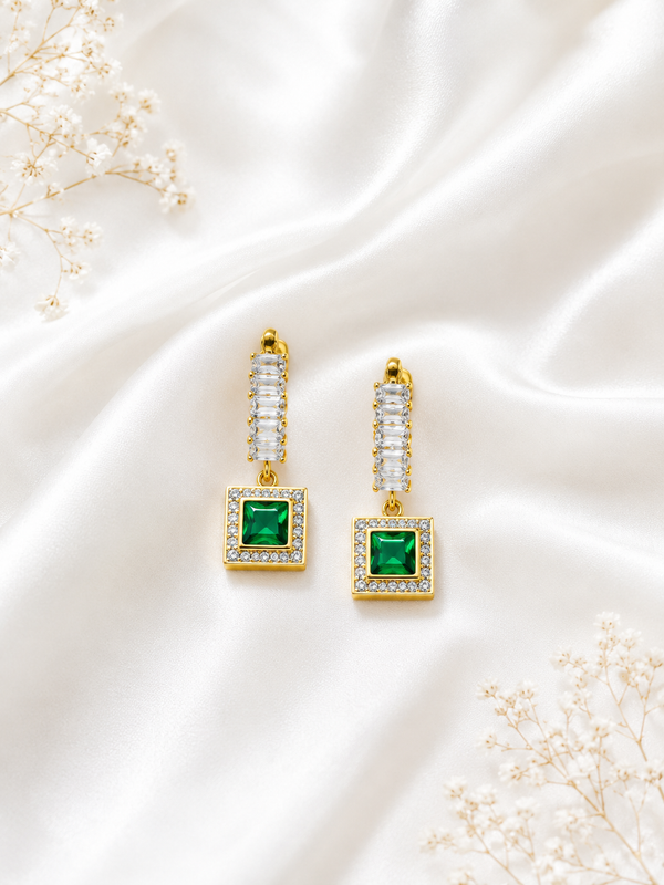 Emerald Royale Drop Earrings