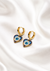 Evil Eye Heart Luxe Hoops