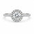 Halo Brilliance Silver Plated Ring