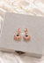 Evil Eye Luxe Rose Gold Huggies