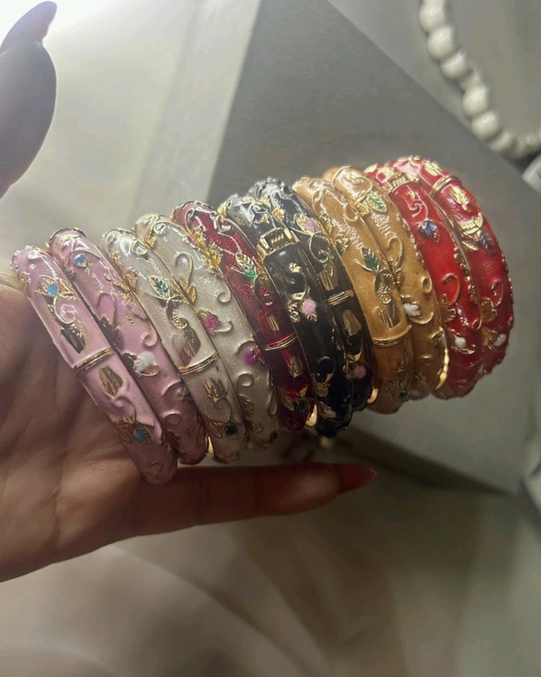 Enamel Premium/ Meenakari Openable Bangles
