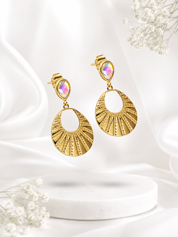 Aurora Radiance Drop Earrings