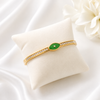 Emerald Luxe Crystal Minimal Bracelet