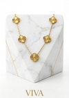 Golden Magic Premium Clover Gold Plated Necklace