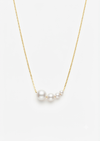 4 Pearl Story Gold Plated Necklace