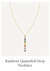 Rainbow Quatrefoil Drop Lux Necklace
