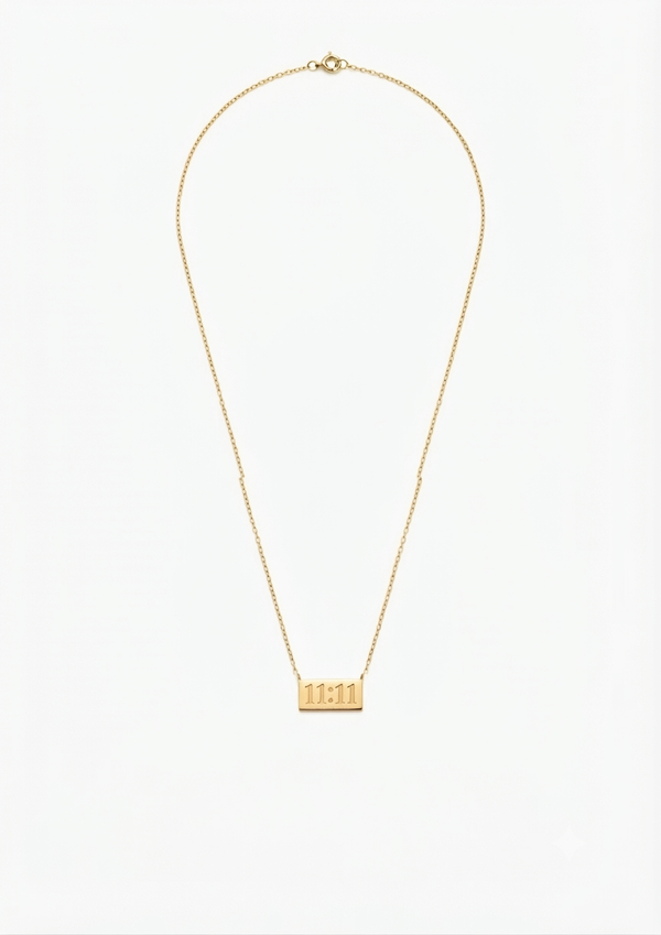 Lucky 11:11 Prosperity 18k Gold Plated Necklace