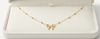 Golden Whimsy Bow Gold Plated Necklace 🎀