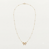 Golden Whimsy Bow Gold Plated Necklace 🎀