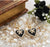 Victoria's Secret Black Enamel Hoops