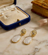 Luminous Oval Alloy Korean Earrings