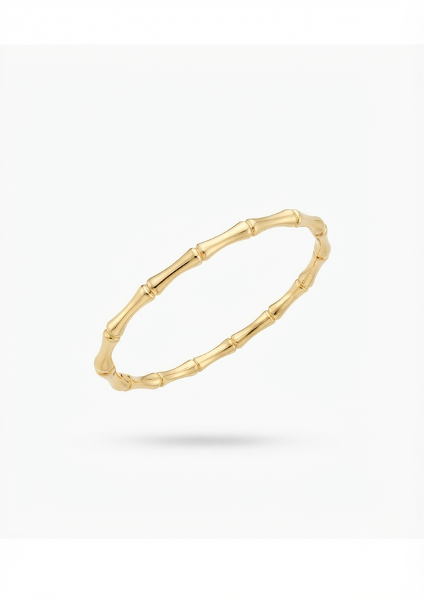 Gold Plated Bamboo Bracelet
