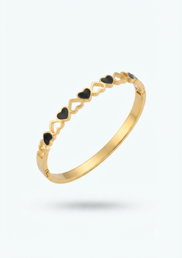 Heart Link Gold PlatedPremium Bracelet