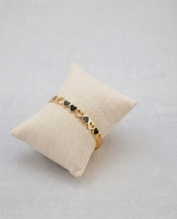 Heart Link Gold PlatedPremium Bracelet
