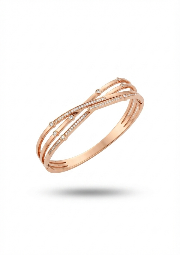 The Lumina Tri-Band Crossover Bangle
