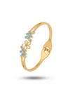 Azure Bloom Gold Plated Bracelet