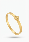Single Gold Clover Statement Bracelet