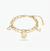 Ethereal Butterfly Layered Charm Bracelet