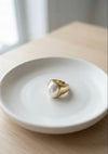 Classic Lustre Pearl Signet Ring