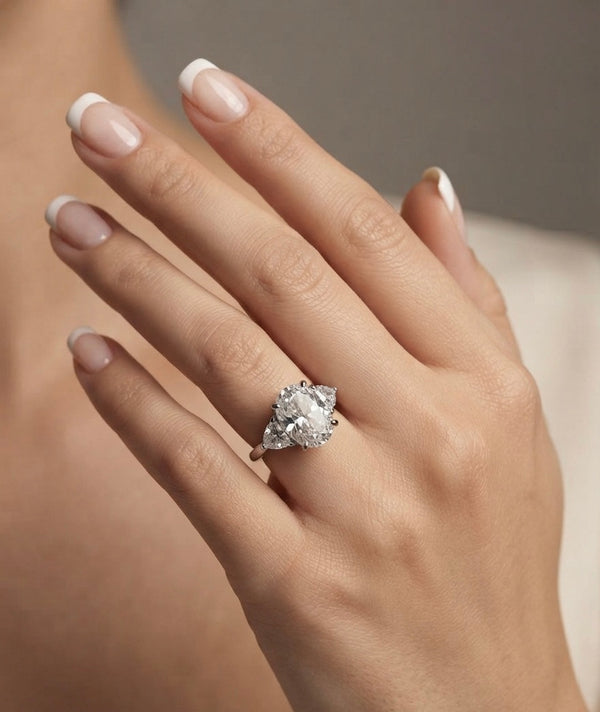 Classic Three-Stone Radiance Adjustable Ring