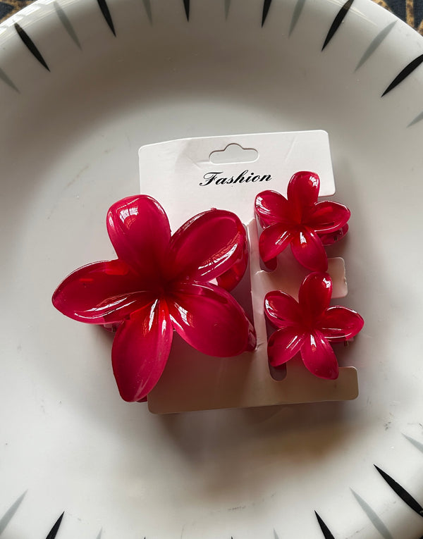 Flower Hair Clip – 3 in 1 Combo