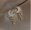 Moon & Stardust Drop Earrings