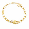 Signature Luxe Lock & Key Adjustable Bracelet