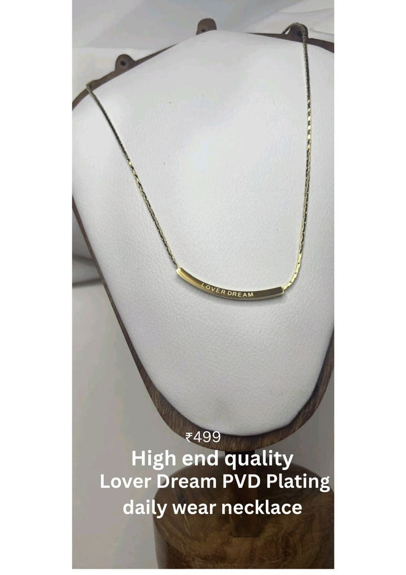 High End Quality Lover Dream PVD Plating Daily Wear Necklace