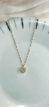 Crystal Heart Necklace Mini Movable Crystal in heart